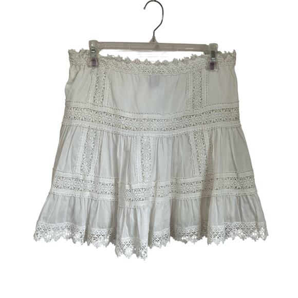 Victoria Secret White Eyelet Mini Beach Resortwear Skirt Size Small - Picture 1 of 5